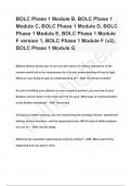 BOLC Phase 1 Module B, BOLC Phase 1 Module C, Phase 1 Module D, BOLC Phase 1 Module E, BOLC Phase 1 Module F version 1, BOLC Phase 1 Module F (v2), BOLC Phase 1 Module G