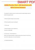 AAMA Practice Test - 200 Questions with 100% Correct Answers