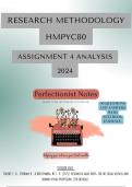 HMPYC80 Assignment 4 2024 Answers 