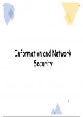 Class notes  information and network security