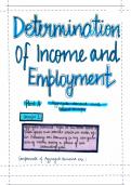 DETERMINATION OF INCOME AND EMPLOYMENT NOTES FOR CLASS12TH