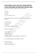 PTCB PRACTICE EXAM 5 QUESTIONS AND ANSWERS WITH SOLUTIONS 2024