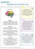 AQA AS/A Level Psychology Notes & AO3 - Memory