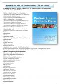 Test Bank for Pediatric Primary Care, 6th Edition by Dawn Lee Garzon Maaks, Catherine E. Burns , Ardys M. Dunn, Margaret ISBN 9780323243384 Chapter 1-44 | Complete Guide A+