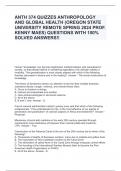 ANTH 374 QUIZZES ANTHROPOLOGY AND GLOBAL HEALTH (OREGON STATE UNIVERSITY REMOTE SPRING 2024 PROF. KENNY MAES) QUESTIONS WITH 100% SOLVED ANSWERS!!