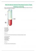 AU BIO 235 (Human Anatomy Physiology) Version C finals  Athabasca University 