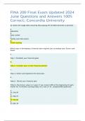 FINA 200 Final Exam Updated 2024 June Questions and Answers 100% Correct; Concordia University