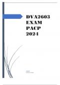 DVA2603 EXAM PACK 2024.