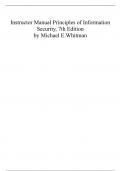 Instructor Manual Principles of Information Security, 7th Edition by Michael E.Whitman (Complete Chapters)