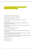 A4M EXAM QUIZBANK QUESTIONS WITH COMPLETE SOLUTIONS!!