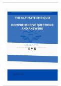 The Ultimate EMR Quizlet 537 Questions with 100% CORRECT Answers 