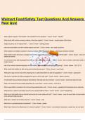 Walmart Food Safety Test Questions And Answers Real Quiz.