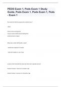 PEDS Exam 1, Peds Exam 1 Study Guide, Peds Exam 1, Peds Exam 1, Peds - Exam 1 complied together