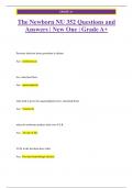 The Newborn NU 352 Questions and  Answers | New One | Grade A+