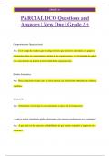 PARCIAL DCO Questions and  Answers | New One | Grade A+