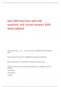 Ansc 300 Final Exam with 100  questions and correct answers 2024  lately updated