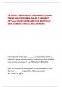 TX Class C Wastewater Treatment License// TEXAS WASTEWATER CLASS C NEWEST  ACTUAL EXAM COMPLETE 300 QESTIONS  AND CORRECT DETAILED ANSWERS