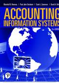 Accounting Information Systems, 15th Edition Marshall B Romney Solution Manual