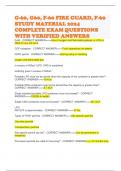 G-60, G60, F-60 FIRE GUARD, F-60 STUDY MATERIAL 2024 COMPLETE EXAM QUESTIONS WITH VERIFIED ANSWERS 