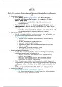 Exam One Study Guide OB Nursing (NURS355)