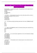 NCCER Test Practice Exam Questions and Solutions