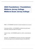 2024 Foundations / Foundations Midterm Jersey College Midterm Exam Jersey College