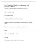 Gas Technician 2 Study Set #1 Questions with Complete Solutions