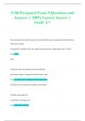 F-60 Fireguard Exam Pack Questions and Answers | 100% Correct Answer | Grade A 