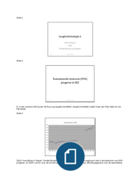 jeugdcriminologie 6: POS instroom, UHG en perspectief van de jongere