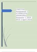 CMY3705  Assignment 1  (COMPLETE  ANSWERS)  Semester 1 2024 -  DUE 5 April 2024