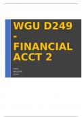 FINANCIAL ACCT 2 WGU D249 (2024) QUESTIONS WITH CORRECT ANSWERS!!