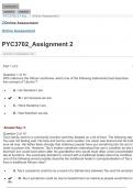 PYC3702_Assignment 2 Questions & Answers