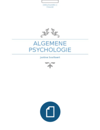 Algemene psychologie (hoofdstuk 7,9,10, 11 en 12)