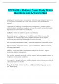  NRES 456 – Midterm Exam Study Guide Questions and Answers 2024