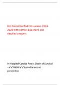 BLS American Red Cross exam 2024- 2026 with correct questions and  detailed answers