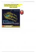 TEST BANK FOR Basic and Clinical Pharmacology 15th Edition by Bertram G. Katzung Chapters 1 - 66 Complete