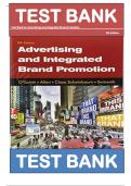 Test Bank for Advertising and Integrated Brand Promotion, 8th Edition, Thomas O’Guinn, Chris Allen, Angeline Close Scheinbaum Richard J. Semenik. All 18 Chapters