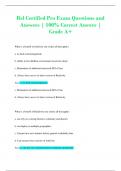 Rel Certified Pro Exam Questions and  Answers | 100% Correct Answer |  Grade A+