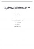  PSY 645 Week 6 Final Assignment 2024 with complete solution;The University of Arizona Global Campus 