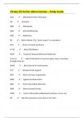 Vituity ED Scribe Abbreviations – Study Guide