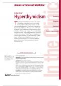 Annals of Internal Medicine In the Clinic® Hyperthyroidism