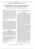 REVIEW What Bedside Skills Could the Modern Rheumatologist Possess? Part II. “Certain Technical Procedures” Robert W. Ike, MD,* Sara S. McCoy, MD, PhD,† and Kenneth C. Kalunian, MD‡