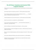 Bio 669 Exam 1 Questions And Answers With Complete Solutions