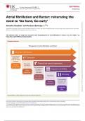 Atrial fibrillation and flutter: reiterating the need to ‘Go hard, Go early’ Aneesha Chauhan1 and Amitava Banerjee 2,3 *