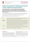 Clinical characteristics of wild-type transthyretin cardiac amyloidosis: disproving myths Esther Gonzalez-L  opez  1,2,3, Christian Gagliardi4 , Fernando Dominguez1,3, Cristina Candida Quarta4 , F. Javier de Haro-del Moral5 , Agnese Milandri4 , Clara Sala