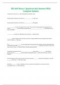 BIO 669 Neuro I Questions And Answers With Complete Updates