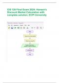 CIS 126 Final Exam 2024: Hansen's Discount Market Calculation with complete solution; ECPI University 