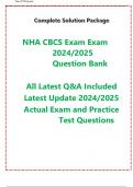 NHA CBCS Exam 2024/2025 Question Bank