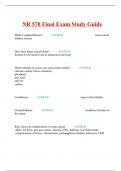 NR 570 Final Exam Study Guide 2024/25