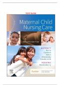 Test Bank For Maternal Child Nursing Care 7th Edition by Shannon E. Perry, Marilyn J. Hockenberry, Mary Catherine Cashion Chapter 1-50 